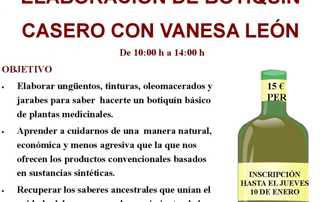 Taller de botica el 12 de enero
